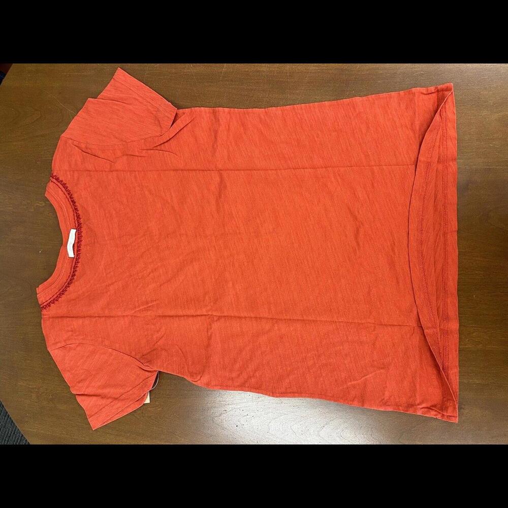 NWT New Lucky Brand Embroidered Red Tee XL - Picture 4 of 5